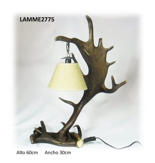 Lámpara de gamo para mesita, Asta de Ciervo, gamo y corzo, International Antler Trading SL