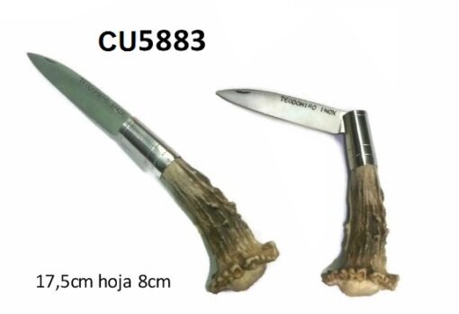 Navajas con puño de corzo, Asta de Ciervo, gamo y corzo, International Antler Trading SL